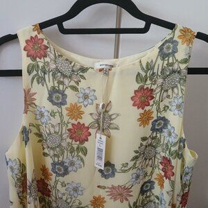 Brand New Max Studio A-Line Trapeze Floral Chiffon Dress - Size L